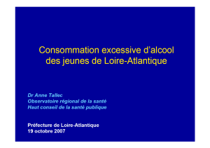 Consommation excessive d'alcool des jeunes de Loire-Atlantique