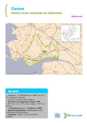 Profils socio-sanitaires de territoire. Édition 2011