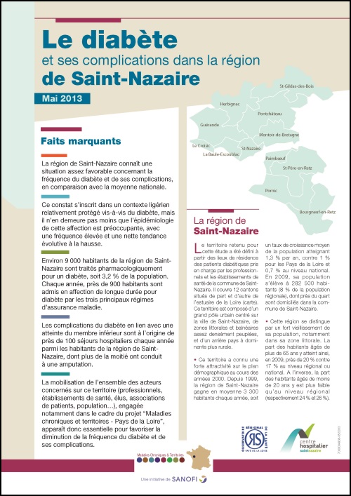 Le diabète et ses complications dans la région de Saint-Nazaire