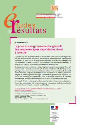 La prise en charge en médecine générale des personnes âgées dépendantes vivant à domicile