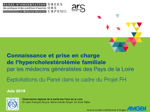 Connaissance et prise en charge de l'hypercholestérolémie familiale par les médecins généralistes des Pays de la Loire