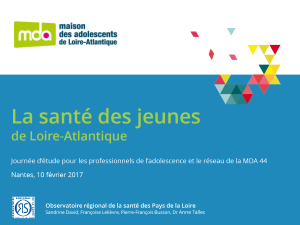 La santé des jeunes en Loire-Atlantique