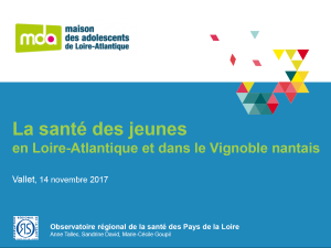 La santé des jeunes en Loire-Atlantique et dans le Vignoble nantais