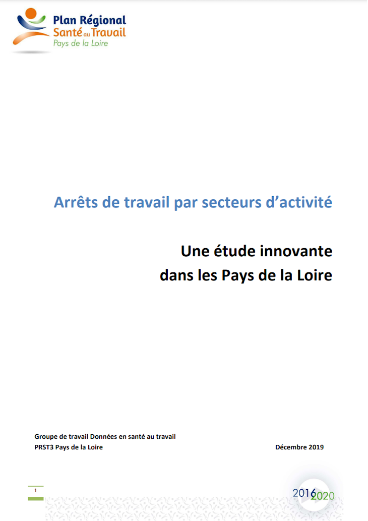 Arrêts de travail par secteurs d’activité. Une étude innovante dans les Pays de la Loire