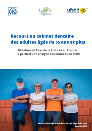 Recours au cabinet dentaire des adultes de 55 ans et plus. Situation en Pays de la Loire et en France à partir d’une analyse des données du SNDS