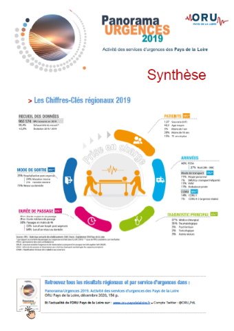 Panorama Urgences 2019. Activité des services d'urgences des Pays de la Loire. Synthèse