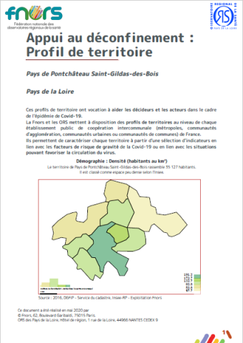 Appui au déconfinement : Profils de territoire