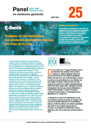 E-Santé. Pratiques et représentations des médecins généralistes dans les Pays de la Loire. N° 25