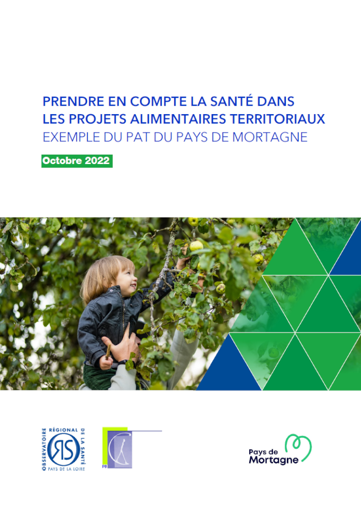 Prendre en compte la santé dans les projets alimentaires territoriaux. Exemple du PAT du Pays de Mortagne