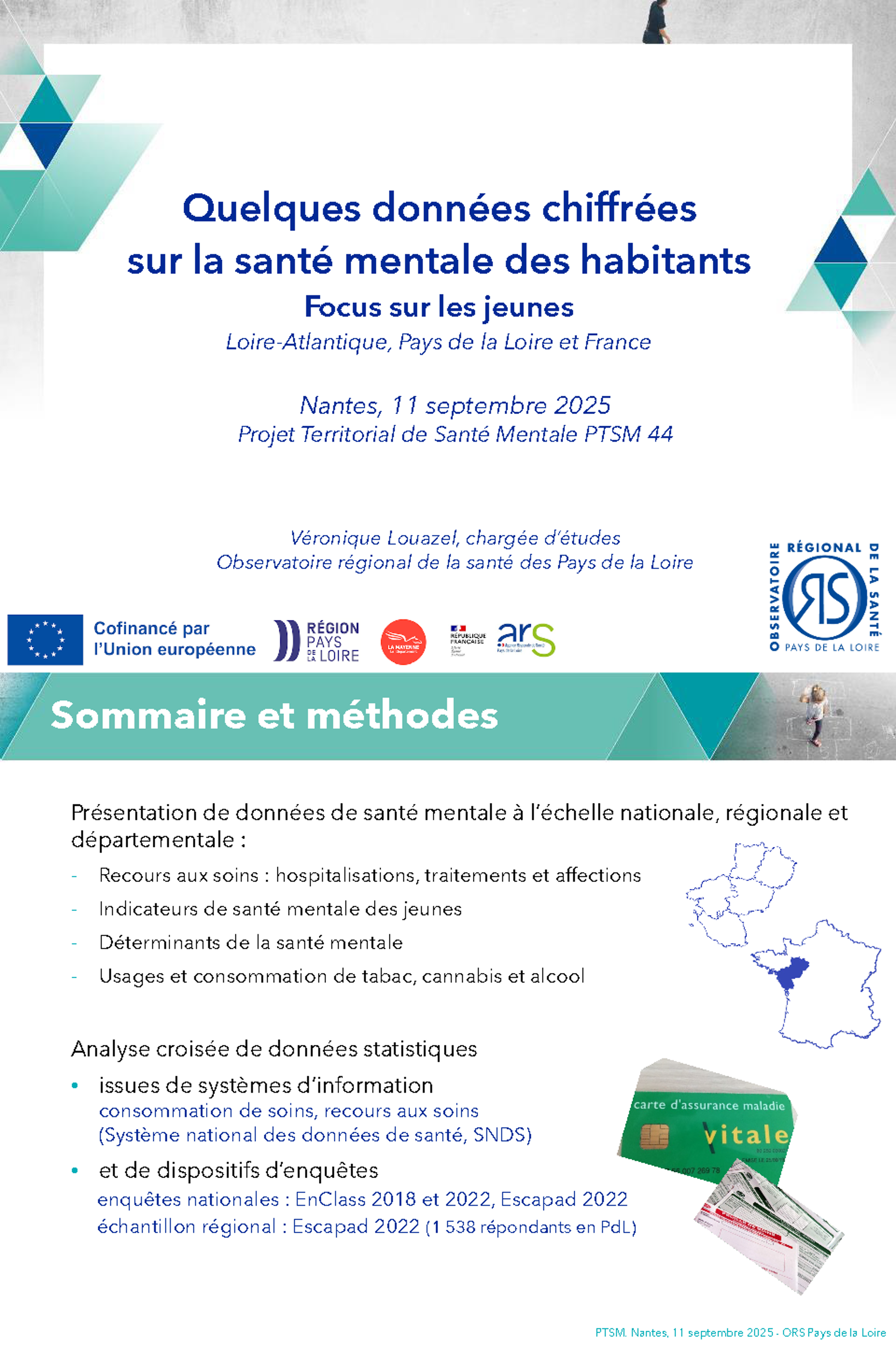 Quelques données chiffrées sur la santé mentale des habitants. Focus sur les jeunes