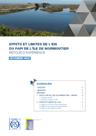 Effets et limites de l’EIS du PAPI de l’Île de Noirmoutier. Retour d’expérience