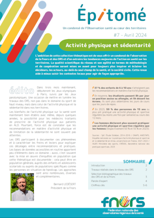 Activité physique et sédentarité
