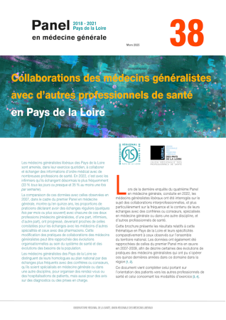 Collaborations des médecins généralistes avec d’autres professionnels de santé en Pays de la Loire