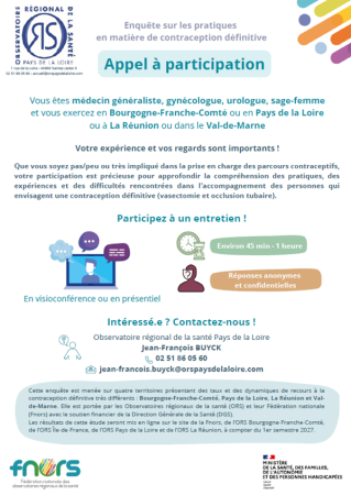 Connaissances et perception des professionnels de santé en matière de contraception définitive