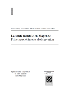 La santé mentale en Mayenne. Principaux éléments d’observation