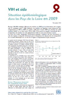 VIH et sida. Situation épidémiologique dans les Pays de la Loire en 2009