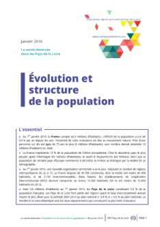 Évolution et structure de la population