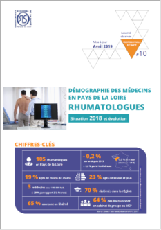 Démographie des médecins en Pays de la Loire : rhumatologues. Situation 2018 et évolution