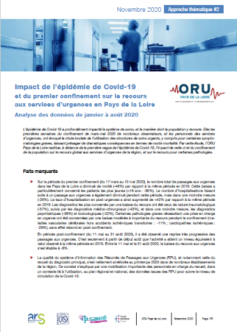 Impact de l'épidémie de Covid-19 et du premier confinement sur le recours aux services d'urgences en Pays de la Loire. Analyse des données de janvier à août 2020