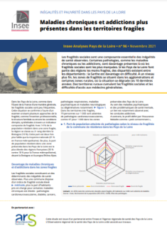 Maladies chroniques et addictions plus présentes dans les territoires fragiles