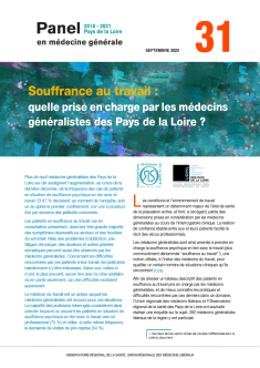 Souffrance au travail : quelle prise en charge par les médecins généralistes des Pays de la Loire ?