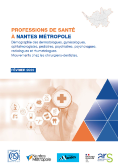 Professions de santé à Nantes Métropole. Démographie des dermatologues, gynécologues, ophtalmologistes, pédiatres, psychiatres, psychologues, radiologues, rhumatologues. Mouvements chez les chirurgiens-dentistes.