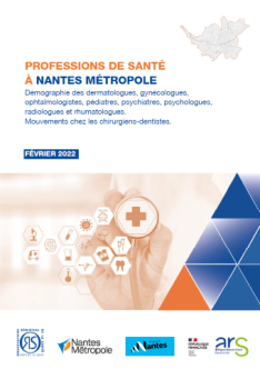 Professions de santé à Nantes Métropole. Démographie des dermatologues, gynécologues, ophtalmologistes, pédiatres, psychiatres, psychologues, radiologues, rhumatologues. Mouvements chez les chirurgiens-dentistes. 